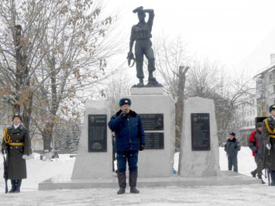В Белорецке открыли памятник воинам-интернационалистам