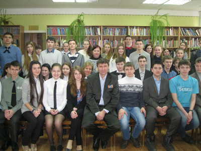 Воин-интернационалист Александр Крупский встретился со школьниками в Уфе