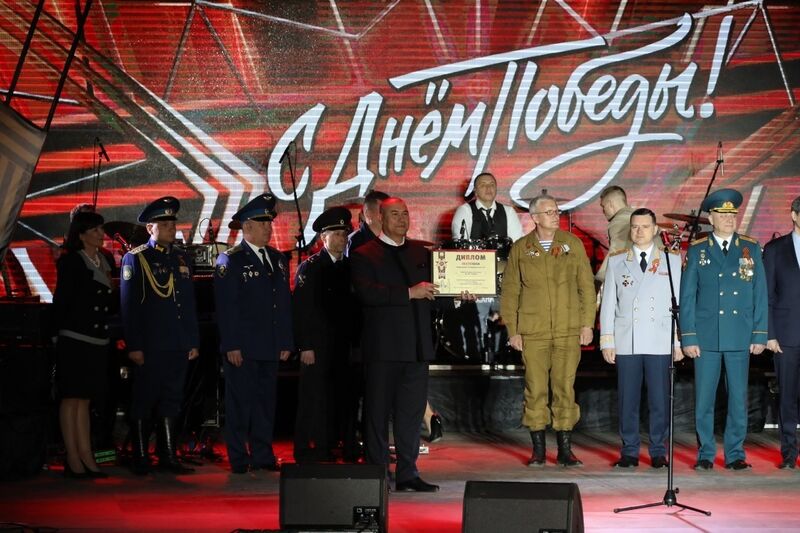 Парадный расчет ветеранов боевых действий удостоен Диплома II степени