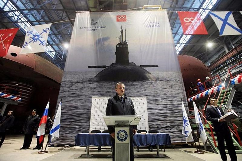 В Санкт-Петербурге состоялась торжественная церемония закладки подводной лодки «Уфа»