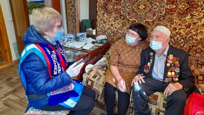 В Белебее в переписи принял участие 101-летний ветеран Великой Отечественной войны