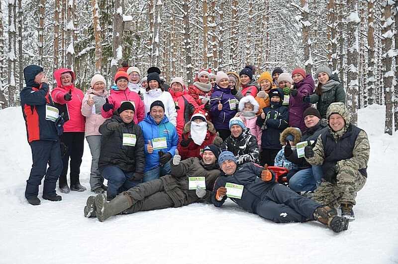 1 января в селе Караидель ветераны боевых действий приняли участие во всероссийской акции «Забег желаний»