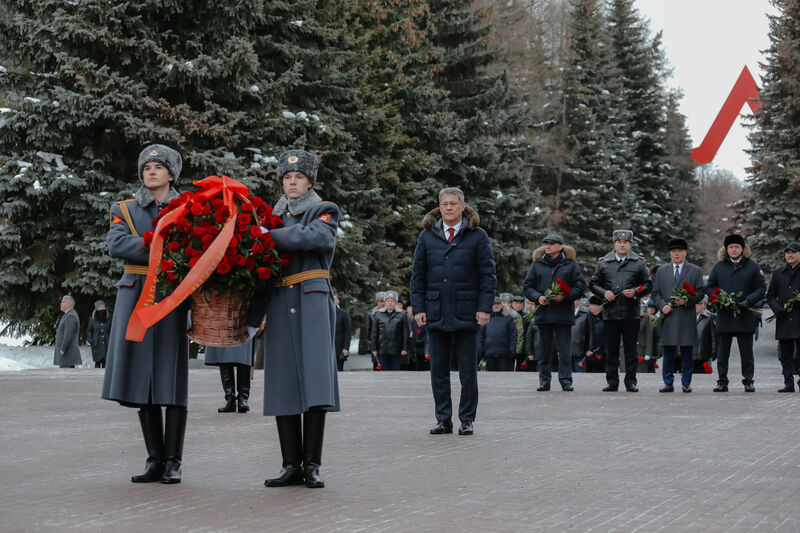 23 февраля в уфимском парке Победы состоялась торжественная церемония в честь Дня защитника Отечества