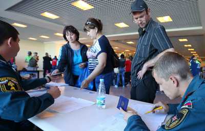 МЧС: 18 тыс. беженцев с Украины находятся в пунктах временного размещения в регионах РФ